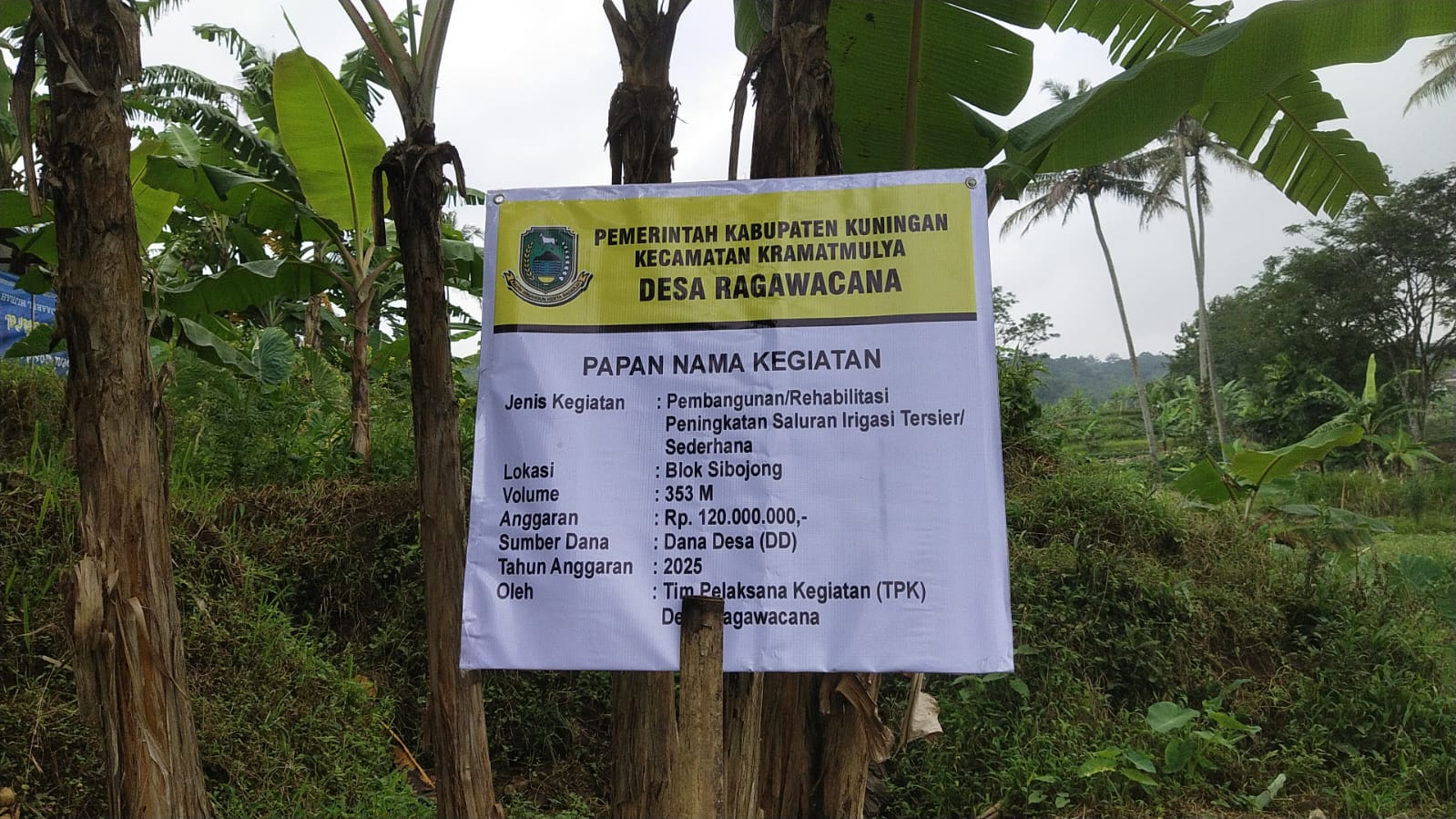 Pembangunan/ Rehabilitasi Peningkatan Saluran Irigasi Tersier/ Sederhana