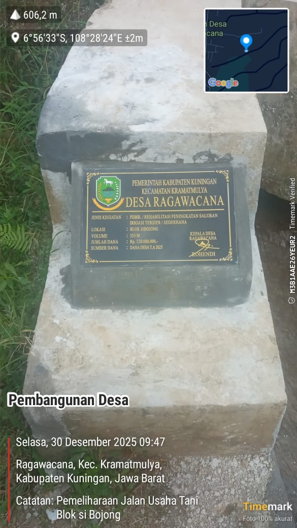Pembangunan/ Rehabilitasi Peningkatan Saluran Irigasi Tersier/ Sederhana