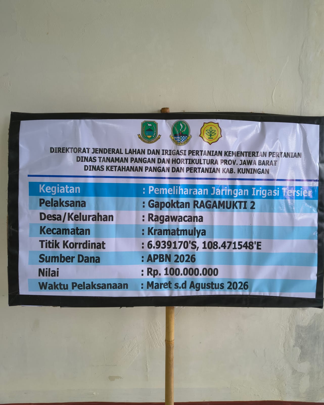 Pemeliharaan Jaringan Irigasi Tersier 
