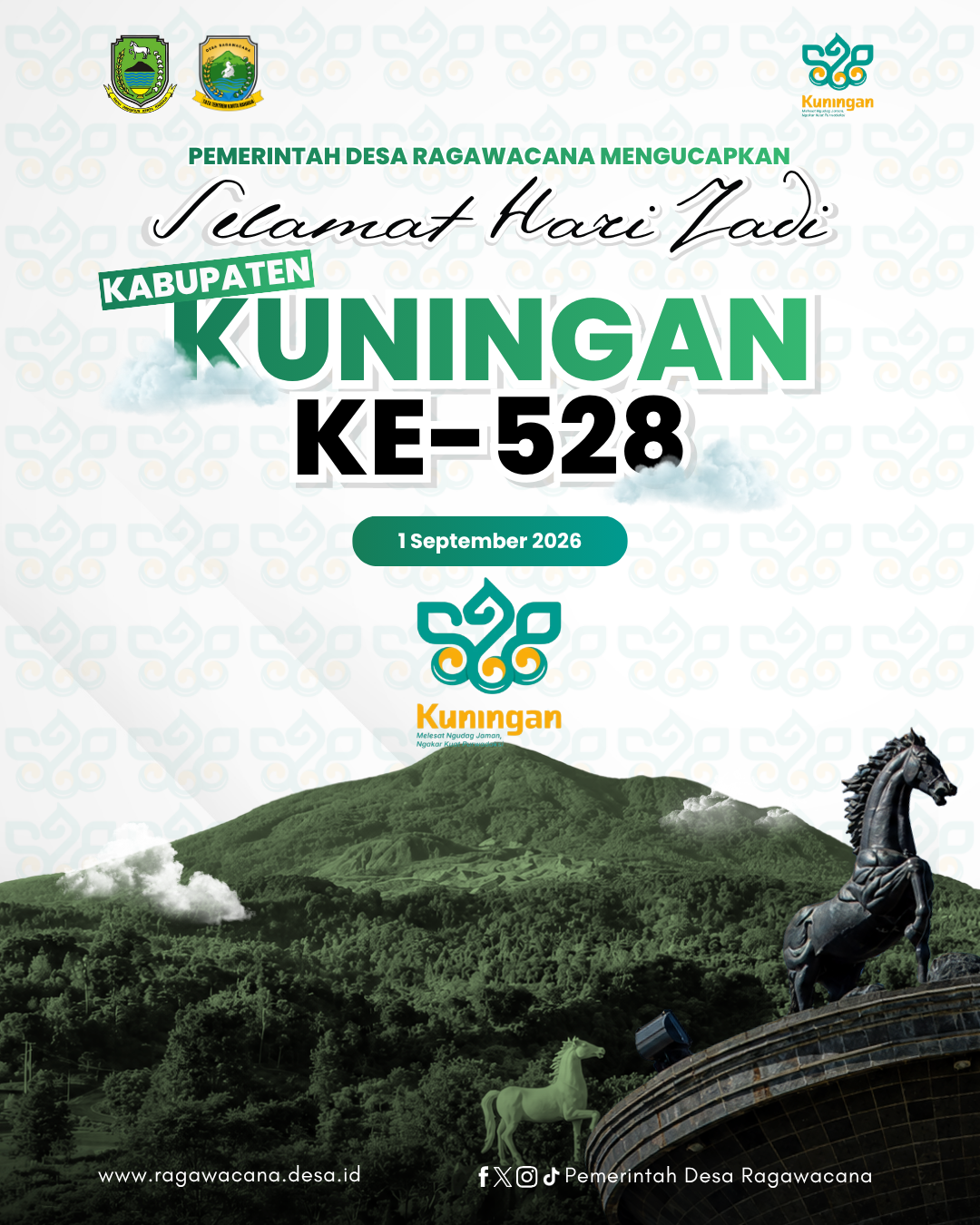 Pemerintah Desa Ragawacana Ucapkan HUT Kabupaten Kuningan Ke-528